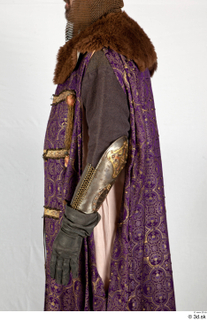  Photos Medieval Knigh in cloth armor 1 Medieval clothing Medieval knight gambeson purple cloak upper body 0004.jpg